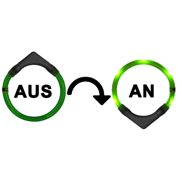 LED dog collar sensor